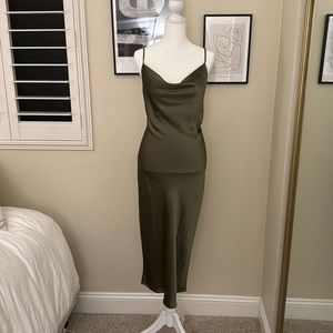 NWT Satin Princess Polly Midi dress